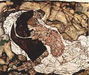 Egon Schiele Tod und Madchen oil painting picture wholesale
